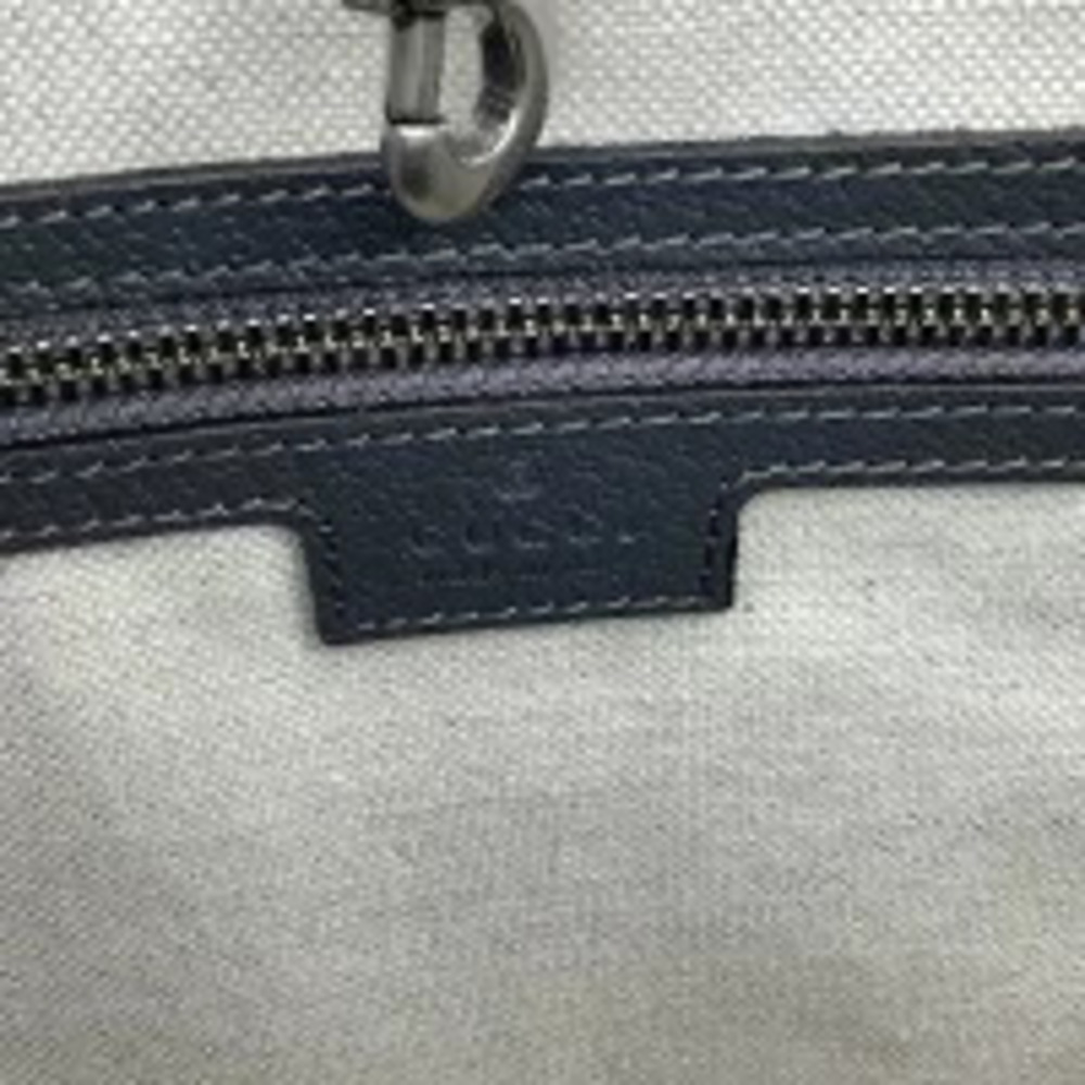 Gucci Supreme Shoulder Canvas Tote Bag Ophidia Gray GG - Picture 8 of 13